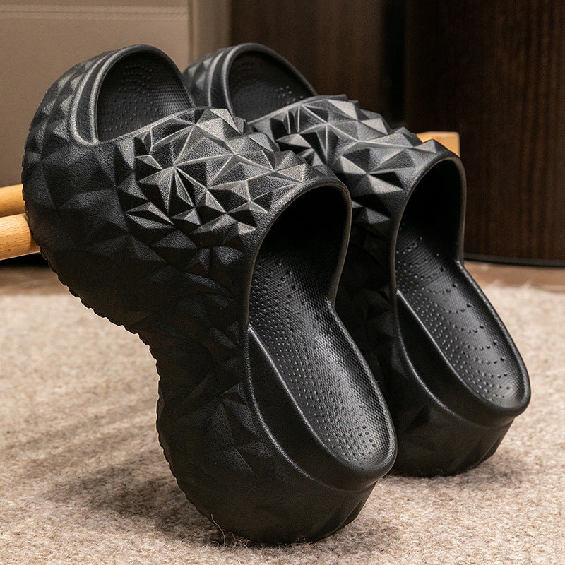 High Heel Eva Slippers Thick Sole Increased Wear-resistant Breathable